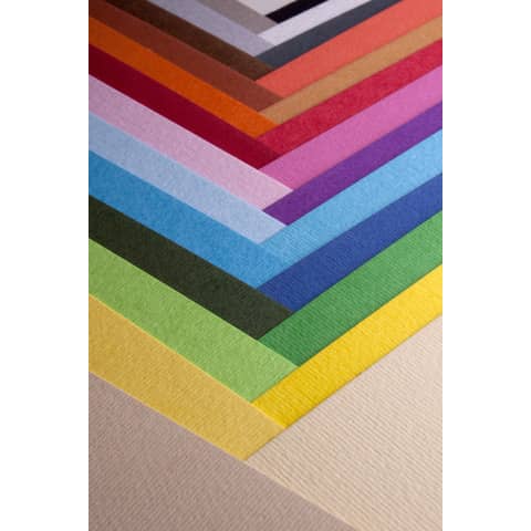 Cartoncino a due superfici Fabriano CartaCrea 35x50 cm 220 g conf. 10 fogli - perla - 46435102